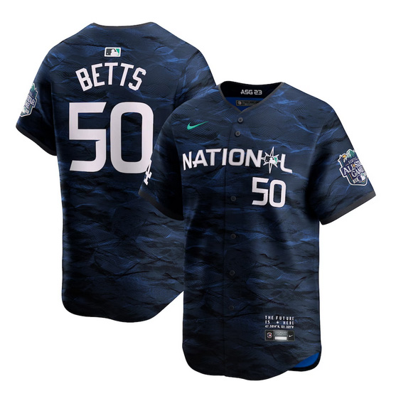 Men%27s National League Nike 2023 MLB All-Star #50 Mookie Betts Game Limited Player Jersey->customized mlb jersey->Custom Jersey